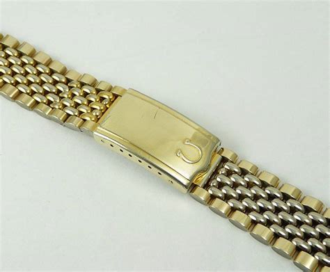 omega solid gold watch bands forsale|18mm omega watch strap.